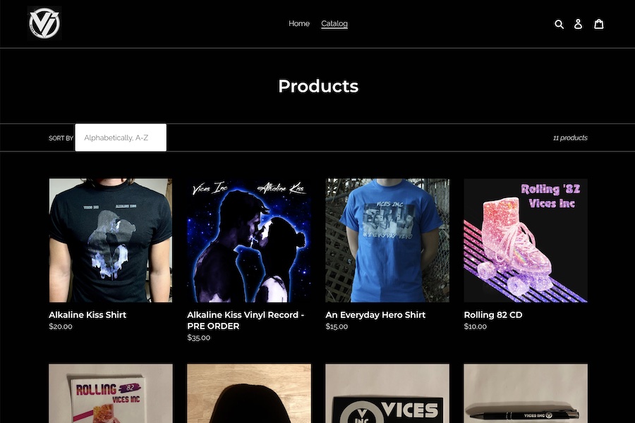 Open Project: Vices Inc Merch Shop